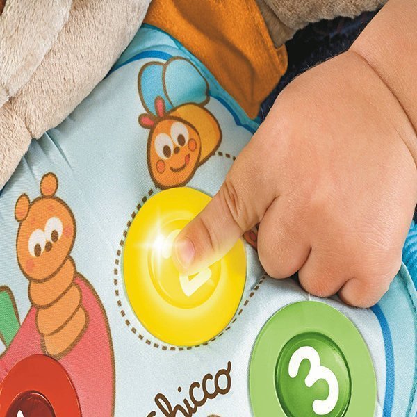 60000 Интерактивная музыкальная мягкая игрушка Chicco Мишка со светом фото 3