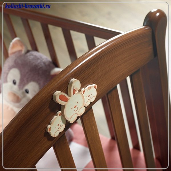 Детская кроватка Baby Italia Rosa VIP качалка фото 2