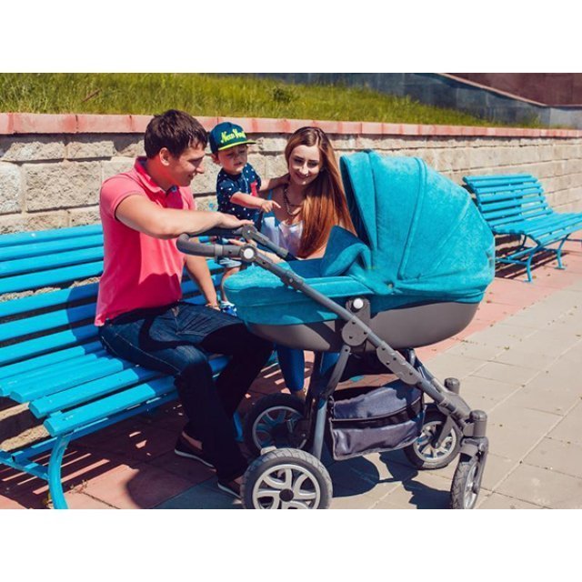 Детская коляска Lonex Sweet Baby Pastel Лонекс Свит Беби Пастель 3 в 1 фото 15