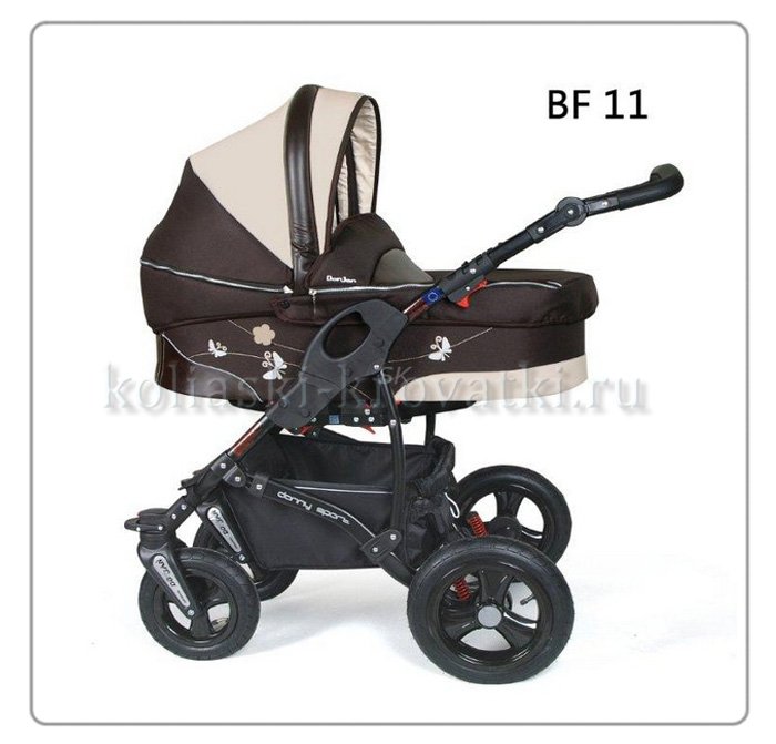 Коляска Danny Sport 2 в 1 Butterfly из эко-кожи фото 17