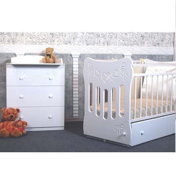 Пеленальный комод Островок Уюта Бантики фото 1