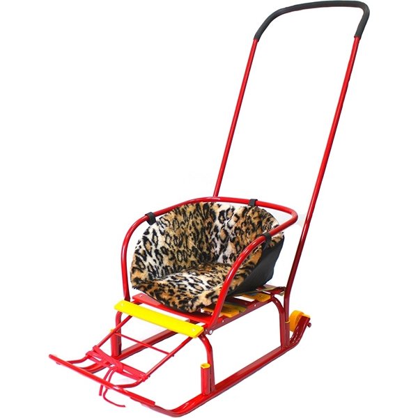 Санки RT Считалочка Девятка с колесиками фото 3