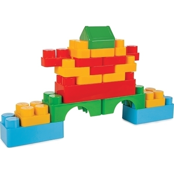 Конструктор Pilsan Jumbo Magic Blocks 60 деталей в ведре, 03-227 фото 1