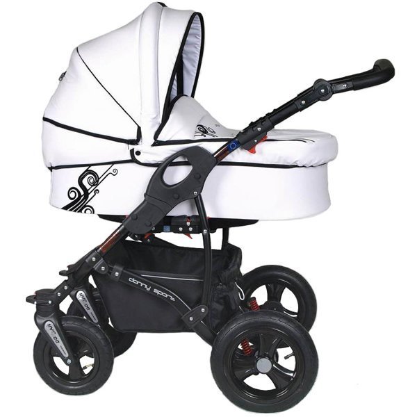 Детская коляска Danny Sport 2 в 1 Prestige Leather из эко-кожи - Фото