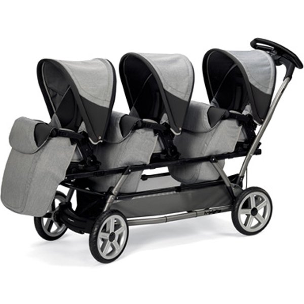 Детская прогулочная коляска для тройни Peg-Perego Triplette Pop-Up фото 1