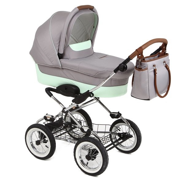 Детская коляска Navington Caravel 2 в 1, диаметр колёс 12" 30см - Фото
