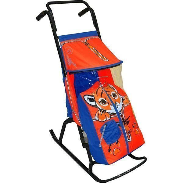 Санки-коляска RT Снегурочка-2-Р Тигренок - Фото