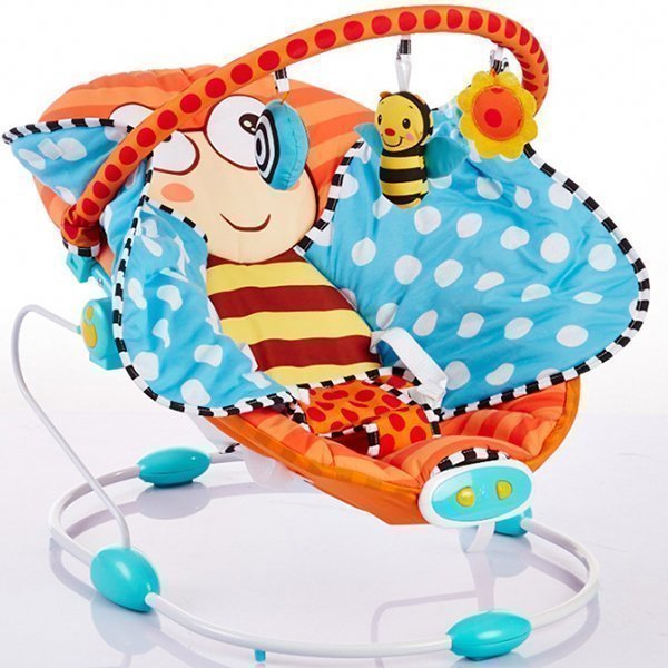 BR245 Детский шезлонг Bambola Piano Бабочка - Фото