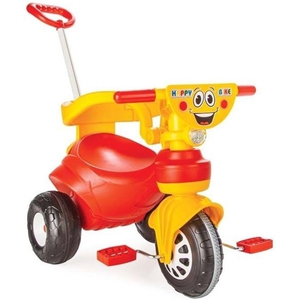 Трехколесный велосипед Pilsan Happy с родительской ручкой, 07-165 - Фото