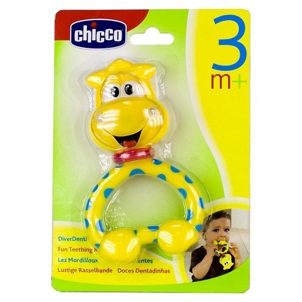 61412  Погремушка с прорезывателем Chicco "Жираф" фото 1