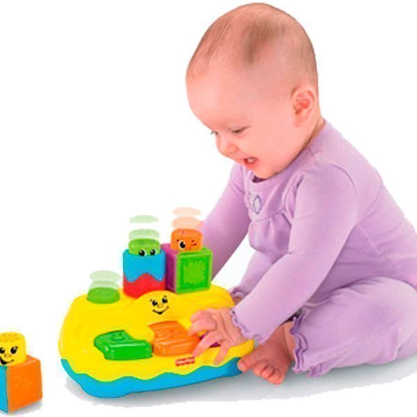 FP V6940 Кубики-локи с сюрпризами Fisher Price Веселое пианино фото 5