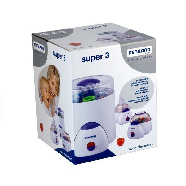 Подогреватель-пароварка-стерилизатор Miniland Super 3 Deco 89033 фото 2