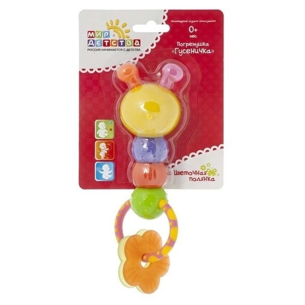 Погремушка Мир Детства Гусеничка 21342 фото 1