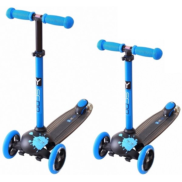 Трехколесный самокат Y-Scoo RT Trio Diamond 120 Monsters 3 высоты с блокировкой колес - Фото