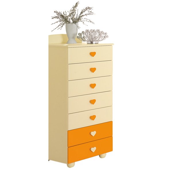 Комод Baby Expert Cuore 7 ящиков - Фото