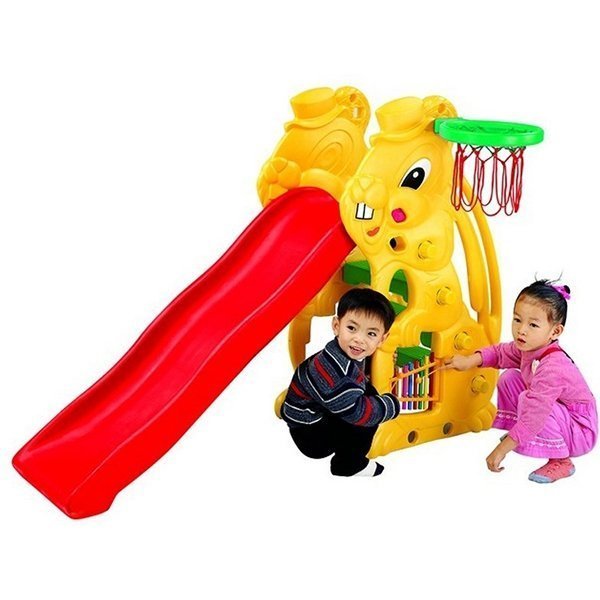 Горка RT Заяц Geburt + баскетбольное кольцо арт. 07-SL фото 2