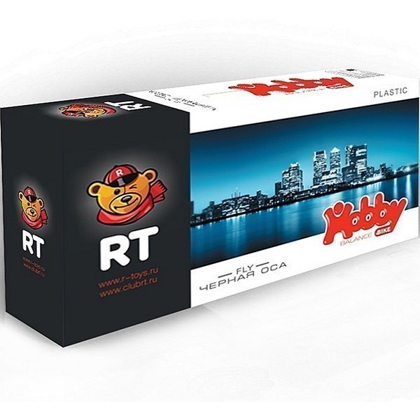 Велобалансир + беговел Hobby-Bike RT Fly А Черная Оса Plastic А-шины елочка фото 19