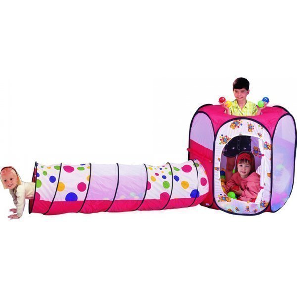 Детская палатка Calida Шестигранник + туннель + 100 шаров - Фото