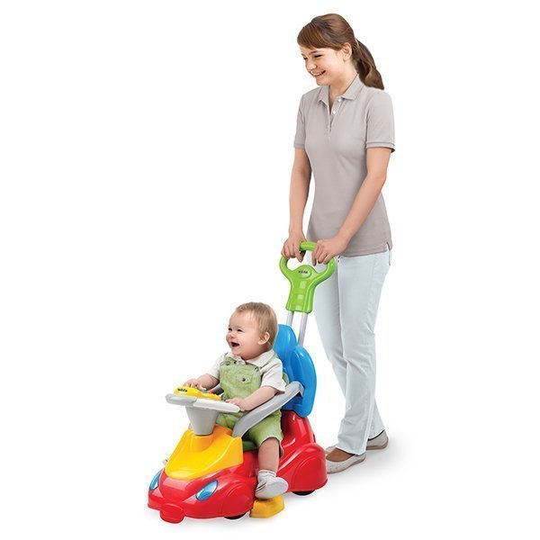 2133 Машина-каталка Weina с родительской ручкой фото 3