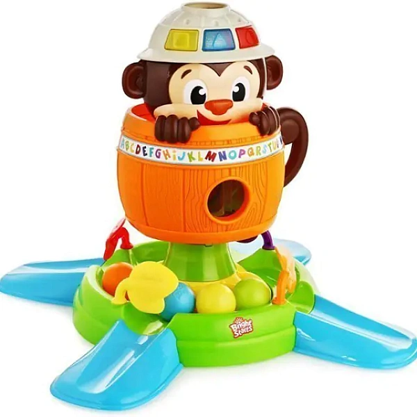 Развивающая игрушка Bright Starts Брайт Стартс Обезьянка в Бочке 52094 фото 1