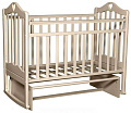Детская кроватка Антел Каролина 5, продольный маятник, без ящика (Слоновая кость
						
					) — Фото