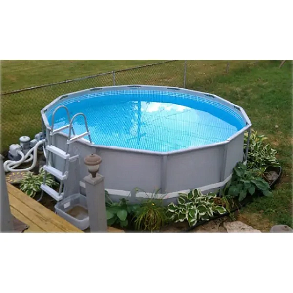 Каркасный семейный бассейн Intex Ultra Интекс Ультра круглый с лестницей и насосом-фильтром c54924, c54470 фото 8