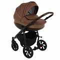 Детская коляска Tutis Nanni 3 в 1 (893228 Тёмно-коричневый + Кожа тёмно-коричневая
						
					) — Фото