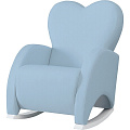 Кресло-качалка Micuna Mini Wing Love (Leatherette blue искусственная кожа) — Фото