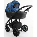 Коляска-люлька + автокресло Mr Sandman Apollo GF (01 Синий Ромб
						
					) — Фото