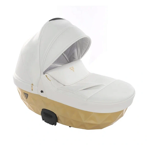 Детская коляска Junama Diamond Mirror Satin V2 3 в 1 на золотой раме фото 16