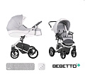 Детская коляска Bebetto Tito Chanel 2 в 1, ткань+эко-кожа (CH02
						
					) — Фото