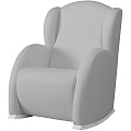 Кресло-качалка Micuna Wing Flor White Кресло-качалка Micuna Wing Flor White Leatherette grey искусственная кожа — Фото