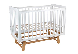Детская кроватка Indigo Style c легкосъемной стенкой и продольным маятником