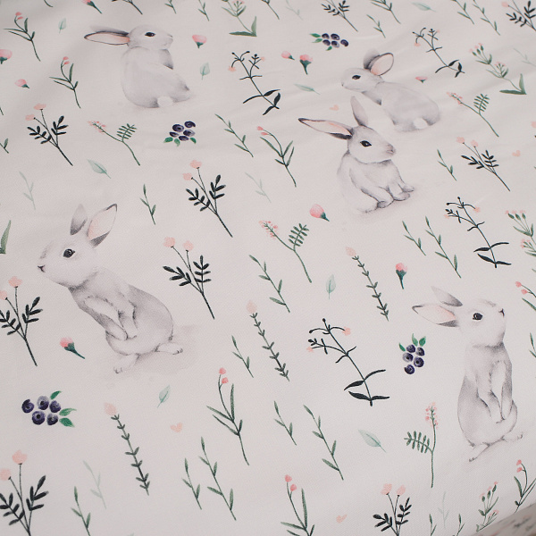 Комплект постельного белья Lepre Rabbits, 6 предметов фото 2