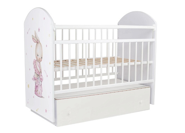 Детская кроватка Indigo With Love NEW, маятник/ящик фото 2