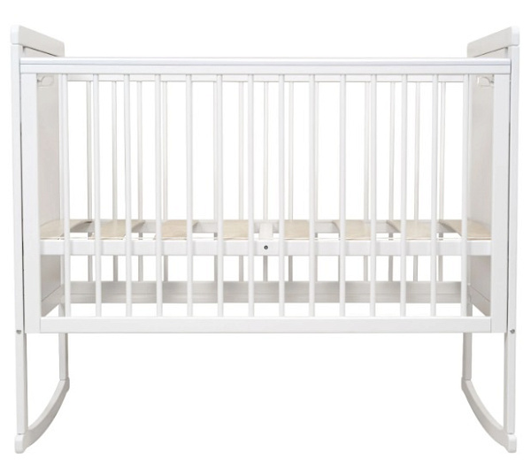 Детская кроватка Indigo Happy Friends, колесо/качалка фото 3