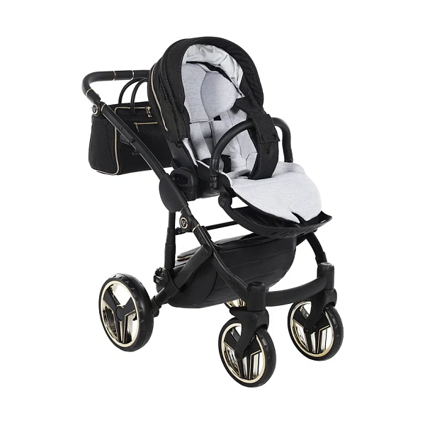 Детская коляска Junama Diamond Mirror V2 3 в 1 на черной раме фото 10