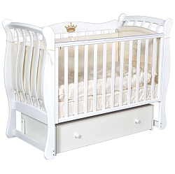 Детская кроватка Антел Luiza 3, автостенка/универсальный маятник