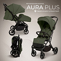 Детская прогулочная коляска Sweet Baby Aura Plus (Green Forest
						
					) — Фото
