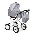 Детская коляска Indigo Charlotte Classic 18 2 в 1 (Cr34 (серый+св.серый)
						
					) — Фото