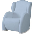 Кресло-качалка Micuna Wing Flor White Кресло-качалка Micuna Wing Flor White Leatherette blue искусственная кожа — Фото