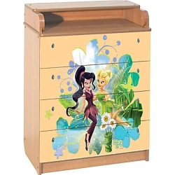 Пеленальный комод Disney КДП Феечки 60 x 90