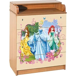 Пеленальный комод Disney КДП Принцессы 60 x 90