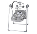 Детские электронные качели Indigo Teddy (Серый
						
					) — Фото