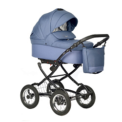 Детская коляска Indigo Barbara Classic 2021 2 в 1 на черной раме