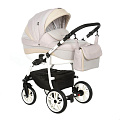Детская коляска Indigo INDIGO 2021 2 в 1, ткань+экокожа (01 бежевый
						
					) — Фото