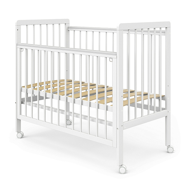 Детская кроватка Pituso Tiny, автостенка/колесо фото 2