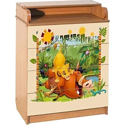 Пеленальный комод Disney КДП Симба и Нала 60 x 90