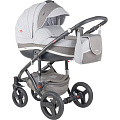 Детская коляска BeBe-Mobile Movo R 3 в 1, ткань+эко-кожа (R13 (Grey-Black)
						
					) — Фото