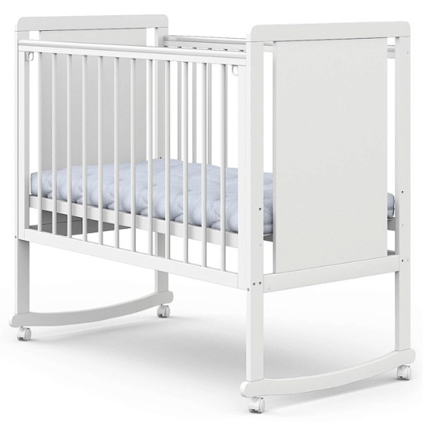 Детская кроватка Indigo Classic, колесо/качалка фото 1